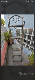 Scaffale Porta Piante Ferro e Vetro (154 cm)