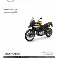 Manuale Officina BMW Motorrad - F 850 GS 2018-