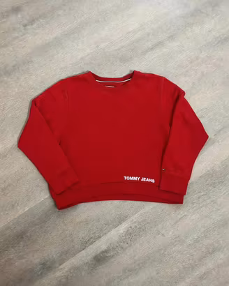 Felpa crop tommy jeans taglia L