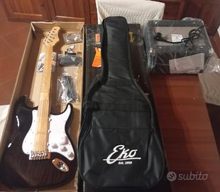 Kit EKO EG-11 Guitar Pack Black con libro SMMAG! 