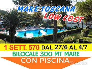 Mare Toscana con piscina dal 27 giugno al 4 luglio