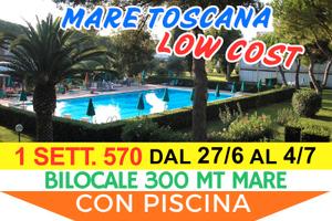 Mare Toscana con piscina dal 27 giugno al 4 luglio