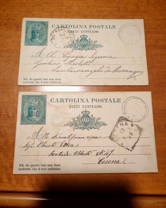 Cartoline intero postale regno