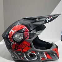 Casco motocross Airoh Wraap alien red