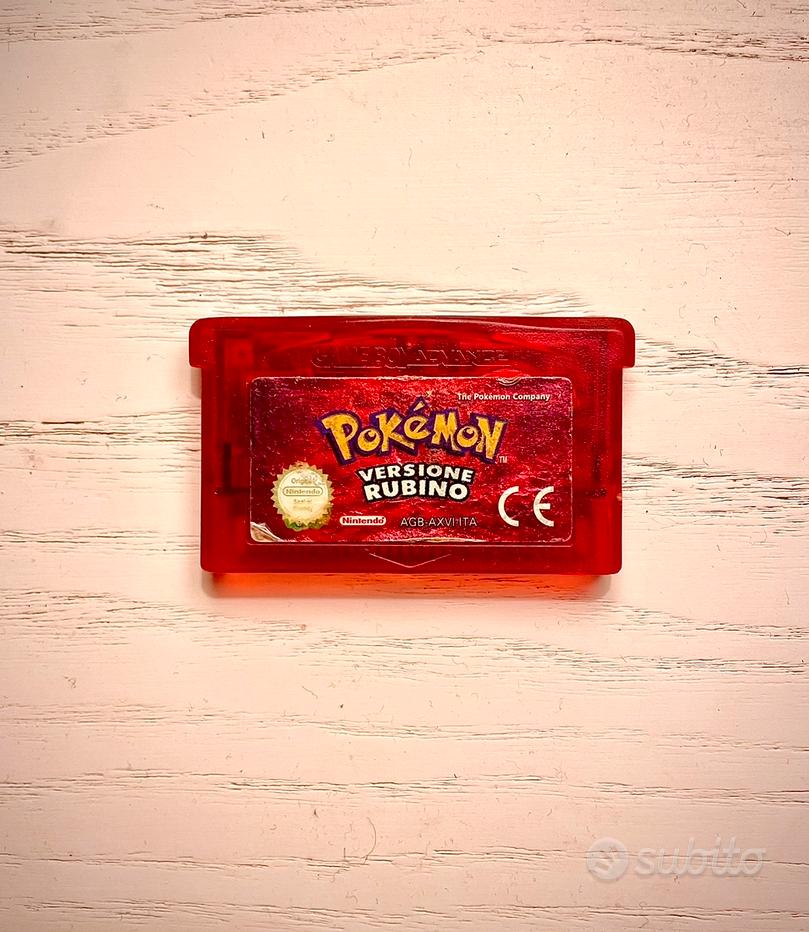 Pokémon Versione Rubino Per Game Boy Advance (GBA) - Cartuccia Spagnola Autentica Funzionante