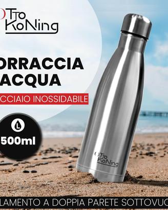 OTTO KONING Borraccia Termica 500 ml Acciaio Inox