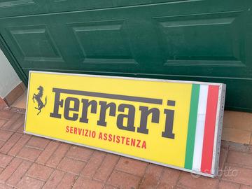 Insegna luminosa ferrari assistenza neon