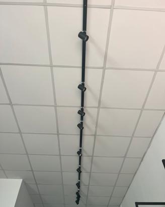 Binari con faretti regolabili