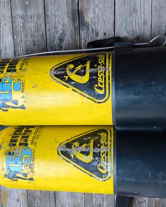 bibo Cressi Sub bombole doppie 10+10 litri schiena