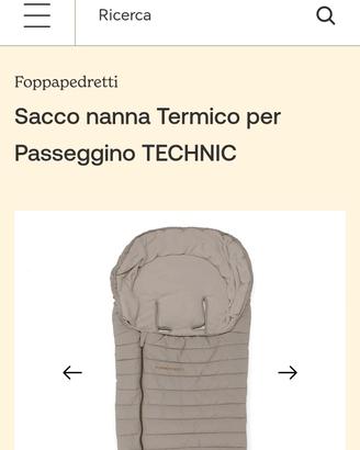 sacco nanna termico per passeggino Foppapedretti