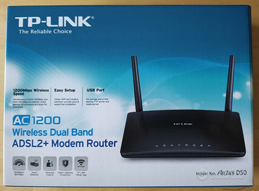 Modem Router RTP-LINK AC1200 Archer D50