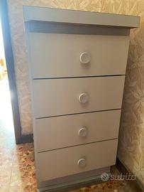 Cassettiera 4 cassetti moderna