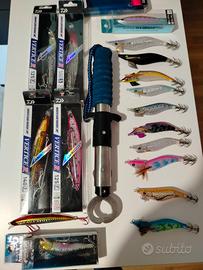 Lotto Daiwa eging e spinning nuovo 