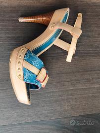 sandalo Louis Vuitton con plateau come nuovi 