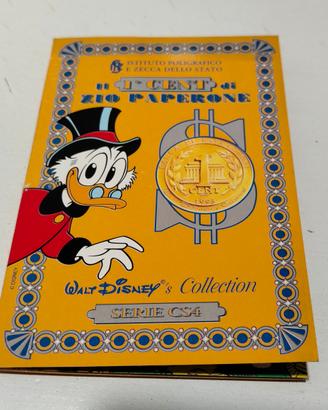 Medaglia Disney Zio Paperone 1° Cent – Bronzo 