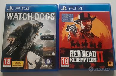 red dead redemption 2 + watchdogs PS4