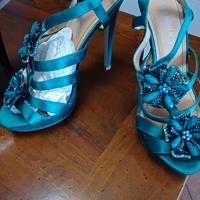 sandali tacco 12 in raso