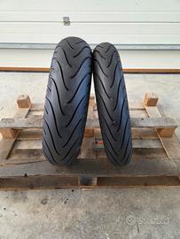 Coppia gomme moto Michelin 110 70 17 + 150 60 17.
