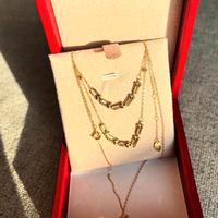 collane 18 carati in oro nuove con certificazione 