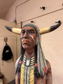 Scultura Capo Indiano