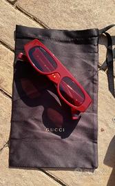 Occhiali da sole Gucci rossi originali