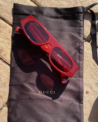 Occhiali da sole Gucci rossi originali