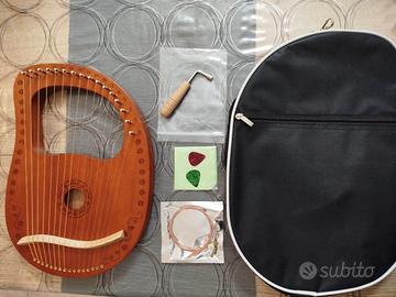 lira arpa "yael" 16 corde con borsa e accessori