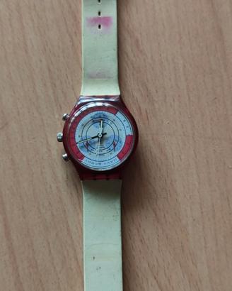 SWATCH CHRONO NAVY BERRY