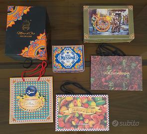 oggetti in carta con disegni Siciliani 