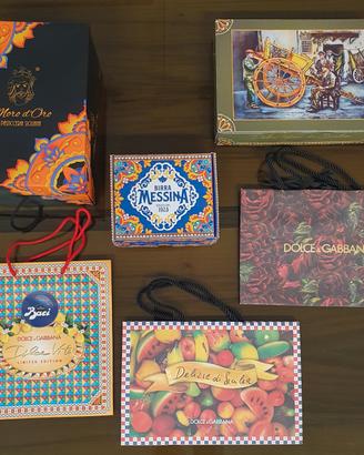 oggetti in carta con disegni Siciliani 