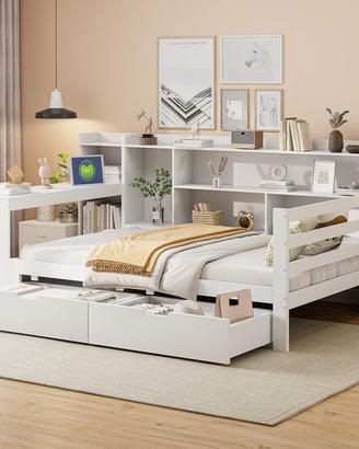 Divano letto multifunzione in legno massello