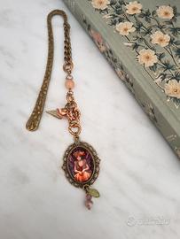Seganalibro in stile vintage cammeo Fata