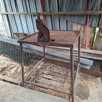 morsa da banco + banco in ferro