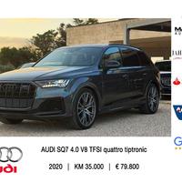 Audi SQ7 4.0 V8 TFSI quattro tiptronic