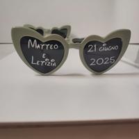 Occhiali personalizzati per feste o matrimoni