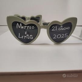 Occhiali personalizzati per feste o matrimoni