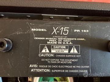 Fender X15 originale Americano