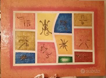 Quadro Astratto “Simboli e Colori”