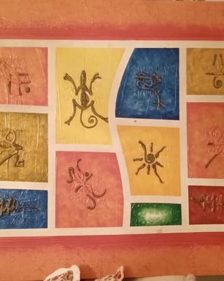 Quadro Astratto “Simboli e Colori”