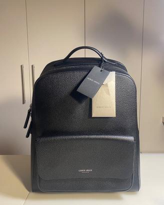 zaino in pelle giorgio armani nuovo con cartellino