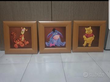 Disney quadretti winnie the pooh tigro hi ho