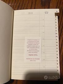 Rubrica alfabetica e calendario da scrittoio