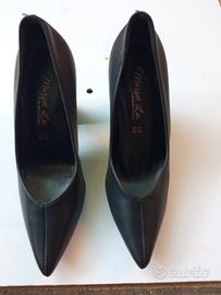 scarpe donna nuove in pelle nera n 35