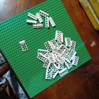 lego, lotto ringhiere bianche