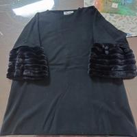 Maglia con maniche pelliccia