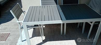 tavol e sedie da terrazzo 