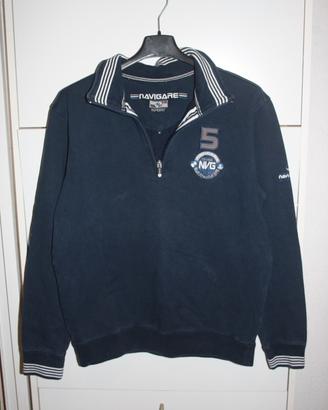 Felpa con zip corta Navigare Sport uomo