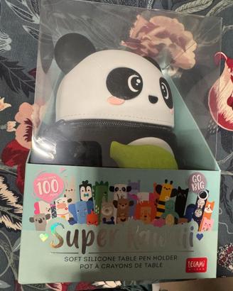 Legami astuccio Panda grande Super Kawaii