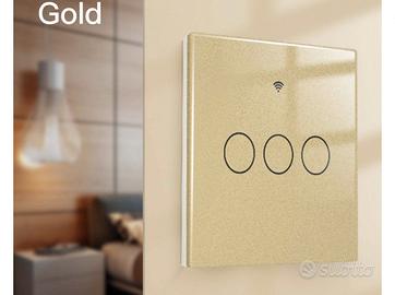 Interruttore Wifi Da Parete Pannello Touch 3 tasti