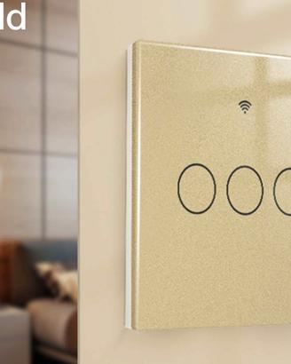 Interruttore Wifi Da Parete Pannello Touch 3 tasti